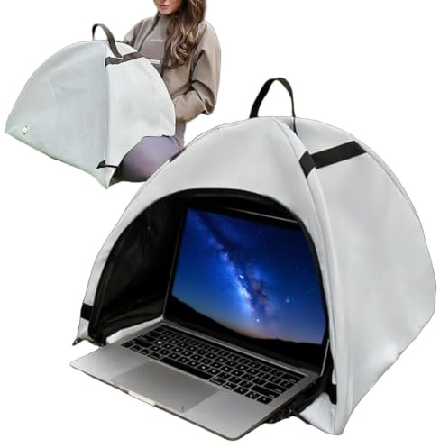 Laptopsolskyddstält Hopfällbart Och Solskyddsöverdrag | Laptop Soltält För Utomhusbruk Vid Stranden I Trädgården Resor Semester Camping Och