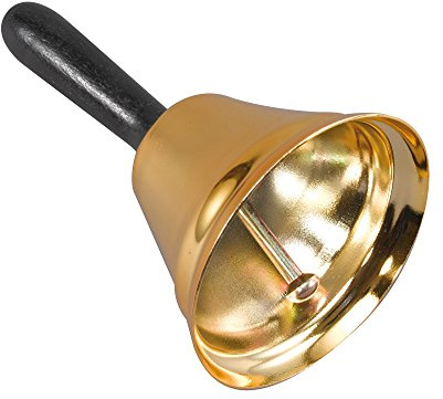 Bristol Novelty BA063 Hand Held Bell, Unisex-Adult, Black, One Size