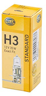 HELLA 8GH 002 090-271 Glühlampe - H3 - Standard - 12V - 35W - Sockelausführung: PK22S - Schachtel - Menge: 1