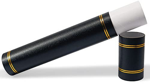 GraduationMall Schriftrolle für Zertifikat Diplom, passend für Zertifikate Größe A4 Bildlaufhalter Schwarz