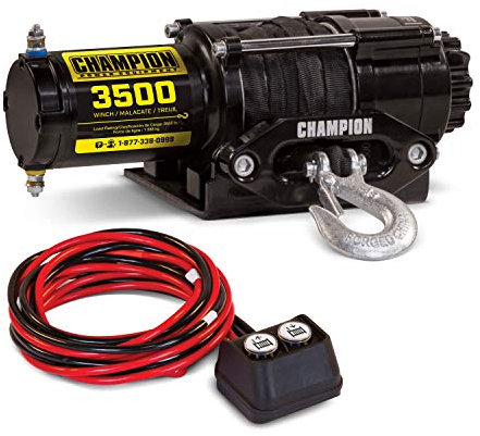 Champion Power Equipment Kit de cabrestante de cuerda sintética ATV/UTV de 3500 libras