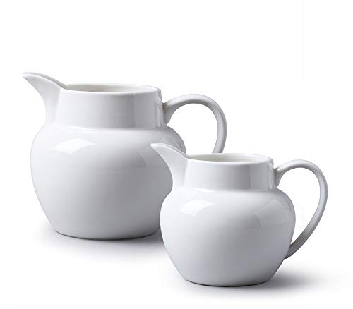 WM Bartleet & Sons 1750 TSET7 Porzellan-Krüge, traditionell, 500 ml, 360 ml, Weiß