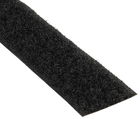 KLEBESHOP24 Flauschband selbstklebend, 50 mm x 3 m, schwarz | Klettband - nur Flausch