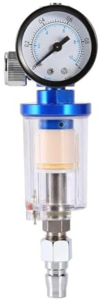 Keenso 1/4 Thread Spray Pneumatic Gun Set, Mini Air Pressure Regulator with in-Line Water Trap Filter lackierpistole