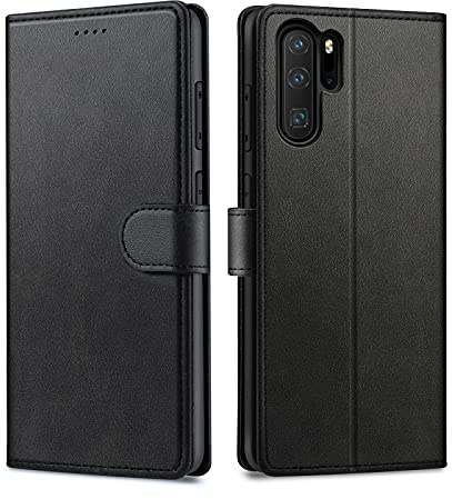 Focusor Mobiltelefonfodral för Huawei P30 Pro - Läderfodral, Plånboksfodral Med Stativ, PU-Läder Skyddsfodral