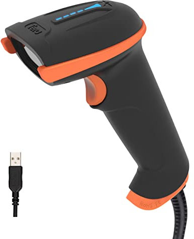 Tera Lettore di Codici a Barre 1D 2D QR Scanner Cablato CMOS con Fotocamera da 300.000 Pixel Cavo USB, Plug and Play, Modello D5100Y
