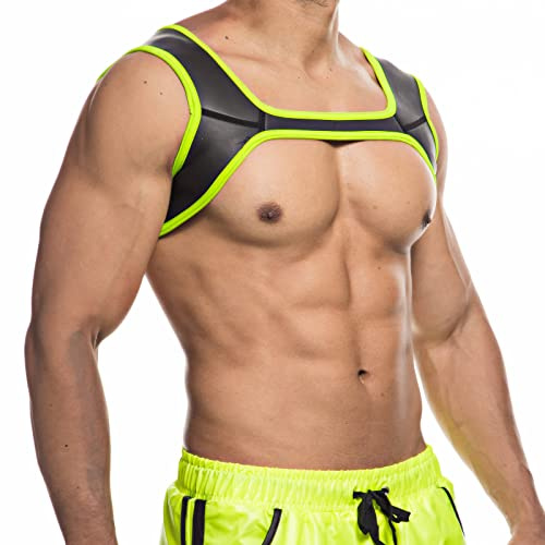 YOOBNG Man Harness Belt Body Chest Elastic Halter Nylon Shoulder Strap Club Wear Costume, Cosplay Costume Halter Belt for Men
