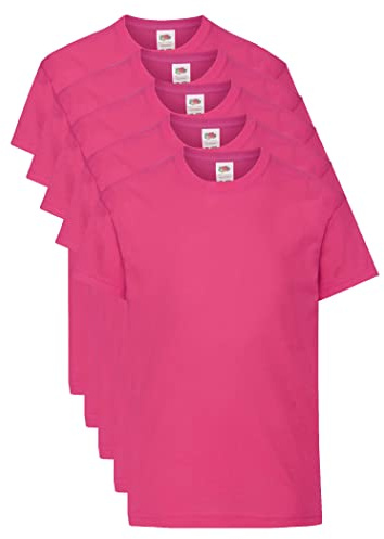 Fruit of The Loom Fruit of The Loom T Originale per Bambini T-Shirt Unisex - Bambini e Ragazzi (Pacco da 5)
