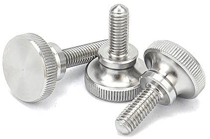 5 Stück M2 M2.5 M3 M4 M5 M6 M8 M10 304 Edelstahl Rändelkopf Hand Rändelschraube Bolzen anziehen, M4x40mm