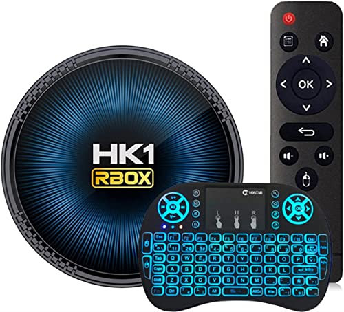 Android TV Box 11.0, 4 Go De RAM 64 Go De ROM Amlogic S905W2 Prend en Charge Android Box 4K Bluetooth 5.0 2.4G/5G WiFi USB 2.0 Smart TV Box, avec Mini Clavier sans Fil,2gb+16gb