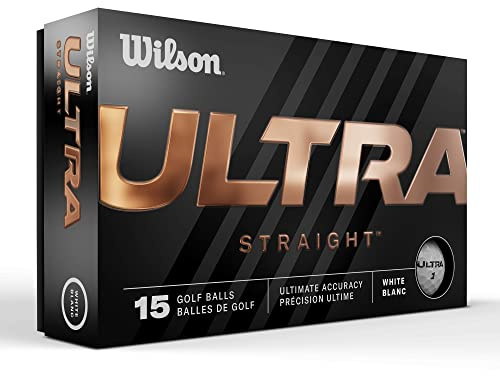 Wilson Unisex vuxna raka golfbollar, vit/överdådig trädgård