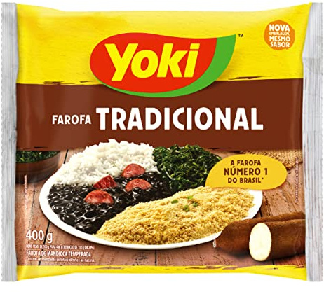 Yoki Farofa de mandioca Temperada - 400g