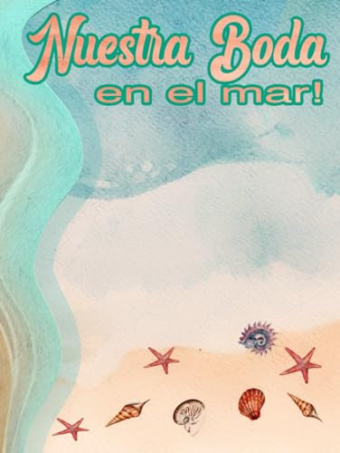 Libro de firmas para bodas, libros para bodas en el mar, tapa dura, 20,95*27.94 CM, 100 paginas sin lineas, libros de firmas de eventos, album de fotos.