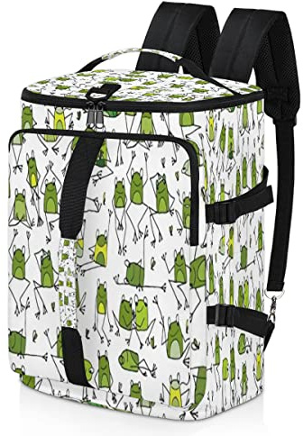 Frosch-Tier-Sport-Rucksack für Herren und Damen, Frosch-Seesack mit Schuhfach für Fitnessstudio, Reisen, Wandern, Rucksack, multi, Einheitsgröße, Sportlich