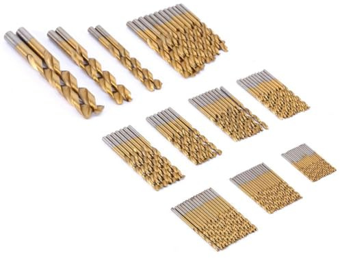 99 Stück Spiralbohrer Set, HSS Bohrer Set mit Titanbeschichtung, Metallbohrer Set 1,5-10mm