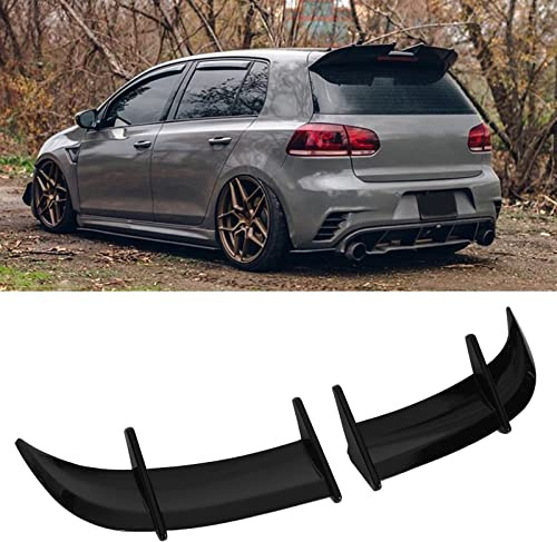 banapoy Rear Spoiler, AK Car Rear Trunk Spoiler, ABS Pressure Reduction Tail Spoiler Lid Wing Compatible with MK6 /R - Line (Glossy Black), BANAPOY2OS59YVXRT-11