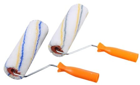 2St Wand Schaumfarbe für Farbwalzen Grillset Mal-Kits professionelle Lackierung Decke Walzennoppen streichen werkzeug Farbrolle Hintergrund Walzenbürste Pinsel