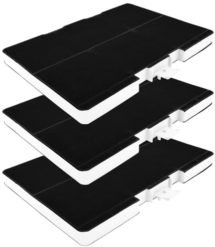 AllSpares Aktivkohlefilter für Dunstabzugshauben geeignet für Siemens LZ53451 | Neff Z5102X1 | Bosch DHZ5346, 11026771, 00705432 | 315 x 215 x 21 mm (3 Stück)
