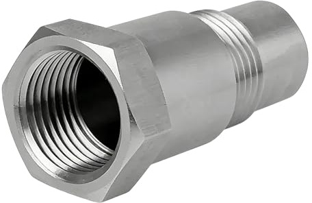 VOBOR Lambdasonde Adapter M18*1,5, 1 Stück Lambda Eliminator 45mm O2 Sauerstoffsensor Extender, Auspuffanlage Lambdasonde Eliminator für Auto, LKW