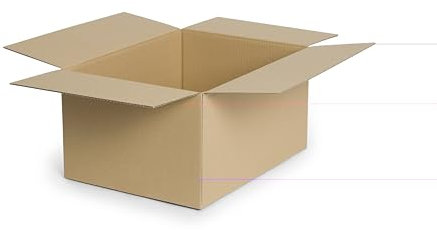 WePack 200 Stück Faltkarton 230x160x100 mm Versandkarton E-commerce Karton 1-Wellig 400G Braun Kartonage Verpackung Postkarton Versandschachtel Paket Päckchen