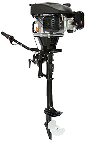 Außenbordmotor, Angelboot, aufblasbarer Bootsmotor, 4-Takt, 5,0 PS, Aluminium, strapazierfähig, mit Luftkühlsystem, zuverlässiger Außenbordmotor (4,0 PS)