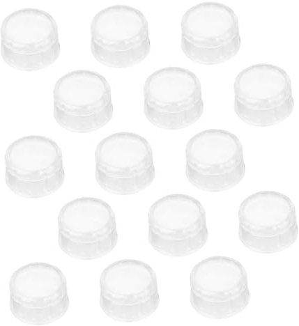 Cabilock 15piezas Tapas Para Vaso De Plástico Con Protector Antisalpicaduras Para Shaker Tapa Presionable y Repuesto Para Cócteles Té De Limón y Bebidas Portátiles