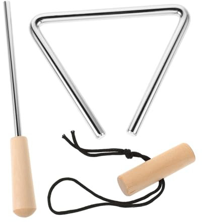 VINTORKY Triangle De Percussion Métal Triangulaire pour Musiciens Rythme Et Éducation Musicale