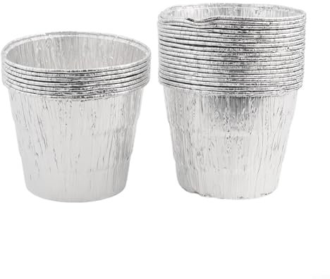Lot de 25 doublures en aluminium pour seau de barbecue Green Mountain, solides, légers, résistants aux températures élevées, avec maintien de la performance du barbecue
