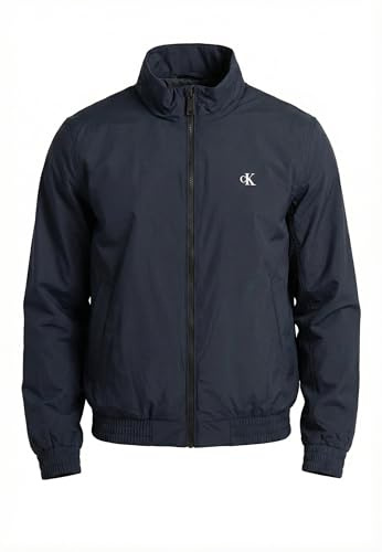 Calvin Klein Chaqueta LS Ripstop acolchada HARRINGTON JKT LV04RE515G para hombre, azul (zafiro oscuro), talla M, Azul (Dark Sapphire), M