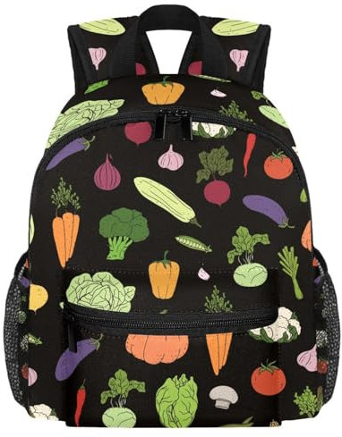 Süßer Kleinkind-Rucksack – Bananenaffen-Muster, moderne Kindertasche für Vorschule, Schule, Mädchen und kleine Kinder, Mehrfarbig 9, 25.4x10x30 CM/10x4x12 in
