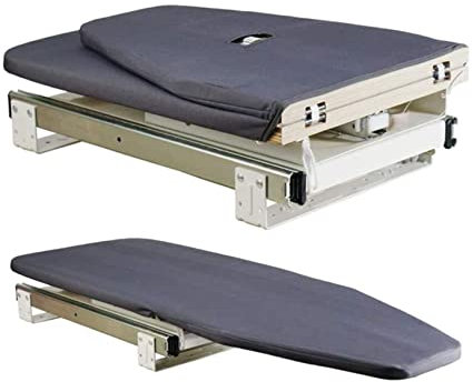 Tabla de planchar retráctil extraíble para armario, fácil de guardar, ideal para apartamentos y habitaciones pequeñas | Tabla plegable resistente con palanca de fácil liberación, estación de planchado