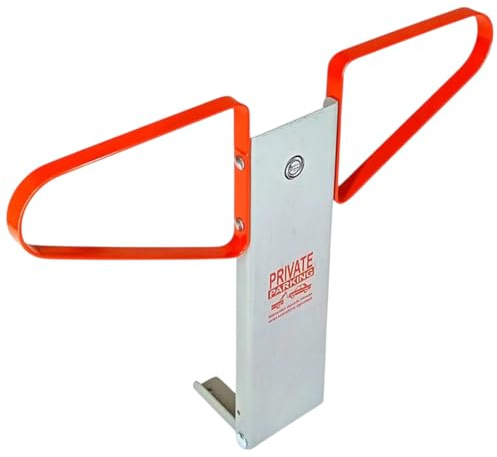 BeckerTechnik 10108-SPB Parkplatz-Sperre Parkplatz-Absperrung durch Absperr-Pfosten klappbar, Poller, Parkplatz-Sperren mit Park-Pfosten und Park-Bügel, Absperrung Parkplatz durch Parkplatz-Sperre