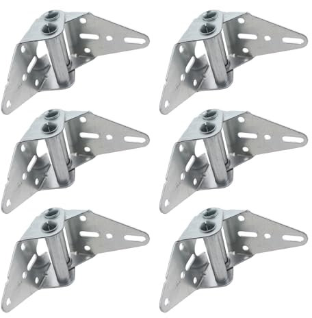 6 Pièces Porte Garage Hinges Craft À Partir D'acier Inoxydable Avec 8 Vis Pour Une Durabilité Longue Date Des Opérations Lisses