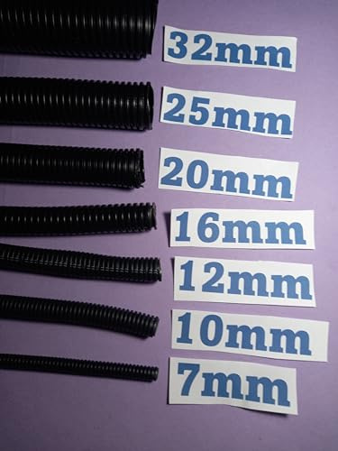Flexible Conduit Outdoor Cable Contractor Pack 32mm 25M Coil - Underground Burial, External Trunking, Electrical Ducting, Hose Pipe Wire Protection. FAST DELIVERY