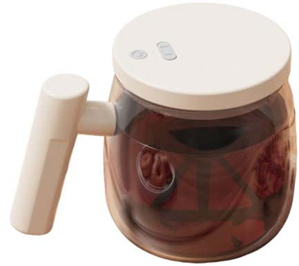 Electric High-Speed Mixing Cup Waterproof Glass Self-Stirring Coffee Cup Automatic Rotating Mixing Mug for Home Office Travel