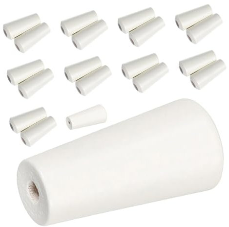 Garneck 20 Stück Holz Kordelzüge für Jalousien Holz Knöpfe für Vorhänge Dekorative Zugkugeln für Römische Einfache Montage für Zuhause und Büro