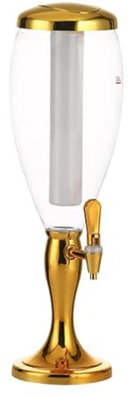 Pitycbo Dispensador de Cerveza Versátil, Herramienta de Barra para Fiestas, Fácil de Limpiar, Resistente con Tubo Frío para Dispensar Bebidas, Oro, Individual