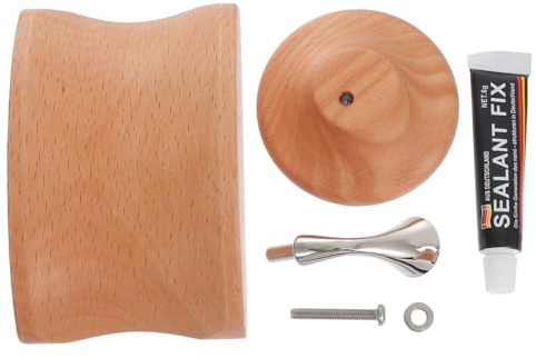 BESPORTBLE Support Pratique pour Casque Audio en Bois Massif Naturel Support Mural sans Perçage pour Écouteurs Design Compact et Léger pour Maison et Bureau Rangement Anti-Rayures à Domicile