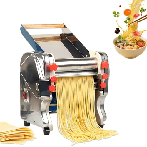 Macchina Per Pasta Elettrica, Macchina Per Fare La Pasta Fresca Con Doppia Lama In Acciaio Inossidabile, Spessore Della Lamiera Regolabile Da 0,1 A 20 Mm(180-Kneading type)