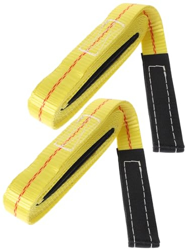 KOMBIUDA Cinghie di Sollevamento in Poliestere 2 Pezzi Design Piatto per Trasporto Mobili e Sollevamento Pesi Connessione Rapida e Distribuzione Uniforme del Peso
