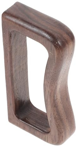 ULTECHNOVO Poignée de Tasse à Thé Ergonomique, Anse de Tasse à Thé en Bois, Couleur Café, Facile à Installer, Protège les Mains la Chaleur, Usage Personnel et Professionnel