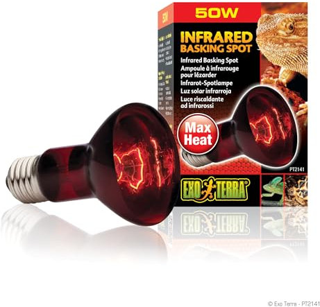 Exo Terra PT2141 Lampada Spot a Infrarossi Ex Heat Gl R20/50 W