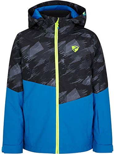 Ziener Abian Junior Boys' Ski Jacket, Winter Jacket, Waterproof, Windproof, Warm, boys, Children's ski jacket, winter jacket, waterproof, windproof, warm, 207900, Persian Blue, 104 (EU)