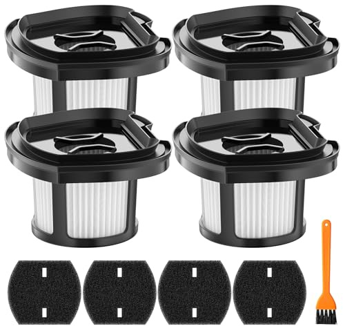4 Pack 2284w Vacuum Replacement Filter for Bissell Pet Hair Eraser Filter Hand Vacuum 2284W 2390 2389 2390A, Compare to Parts # 1614212 1614203 1614204, 4 Mesh Filters and 4 Foam Filters