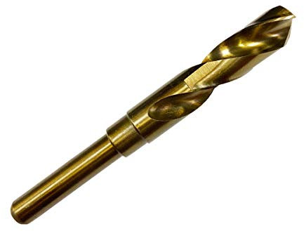 Broca de cobalto HSS de vástago reducido de 14 a 20 mm, perforadora de acero inoxidable y madera de metal de acero duro (5, 20 mm x 151 mm)