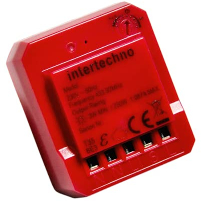 Intertechno Funk-Mini Einbaudimmer ITD-250, Rot