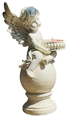 Aolity Buddha-Figur Gartenskulptur Dekoration Garten Retro, Ornamente Hof Gartenarbeit Harz Handwerk Dekorieren Charakter Skulptur Ornament