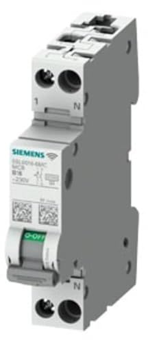 Siemens SENTRON Miniaturüberlastschalter Typ B, Pol 1-polig 16A 230V ac, Abschaltvermögen 6 kA SENTRON