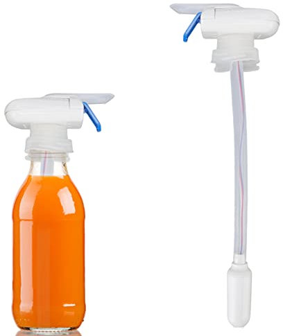 Dispensador automático de bebidas, dispensador de cerveza de agua alimentado por batería ABS, dispensador de leche para galón de nevera, puede evitar que la leche y la cerveza se desborden (Azul)