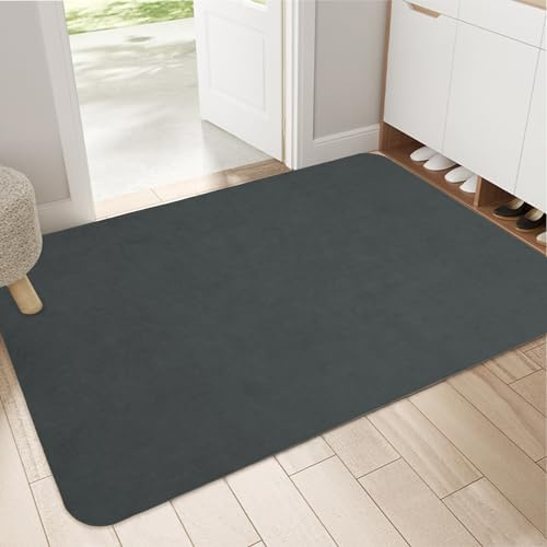 Fußmatte innen 3mm Dicke Ultra-Dünne 80*120cm Türmatte für Innenbereich rutschfeste Absorbierende Schmutzabweisende Eingangsmatte waschbare fusmattenteppich für die Vordertür flache Innenbodenmatte